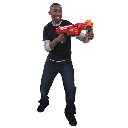 Image of Nerf Mega Rotofury Blaster -- 10-Dart Rotating Drum -- Pump Action Blasting -- Includes 10 Mega Darts -- For Kids, Teens, Adults, Multicolor,Foam Dart Blaster