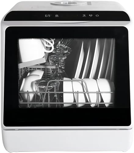 eklipt Table Top Dishwasher, Mini Countertop...