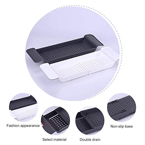 Baignoire zen avec le plateau de bain noir multifonction - 4