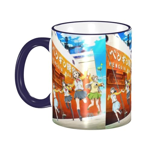 宇宙よりも遠い場所 セラミックマグカップ 食器 大容量コーヒーカップ 330ml 耐熱 おしゃれなマグカップ オフィスホーム用 プレゼントに最適 再利用可能 ギフト 男女兼用 Navy Blue