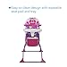 Cosco Kids Folding High Chair for Babies and Toddlers (from 6 Months to 50 lbs) Simple Fold Deluxe with 3-Position Tray, Portable High Chair, Monster Shelley