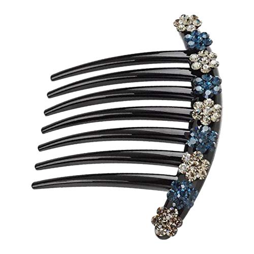 A&A Haarschmuck-Steckkamm Mit Blüte, Perlen & Strass – 14 G, Für Hochzeit & Abendlook