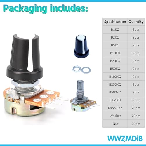 Wwzmdib WH148-B 80 Pcs Potentiometer Kit thumb #2