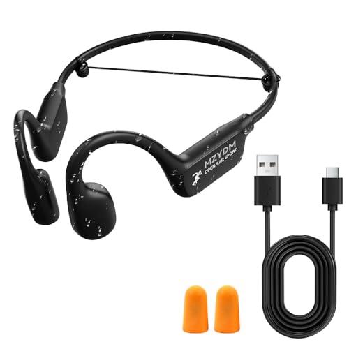 MZYDM Bone Conduction Headphones, Open Ear Headphones Bluetooth5.4 with Mic, 15H Playtime, IPX6...