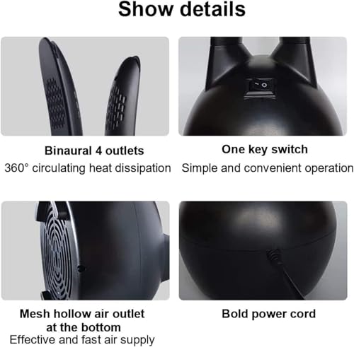 Secador portátil de botas con circulación 360° y temperatura constante miniatura 3