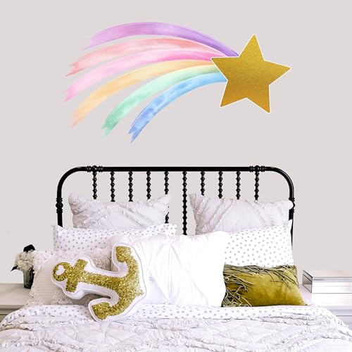 Vinilo Decorativo Estrella Fugaz Arcoíris Pastel miniatura 4