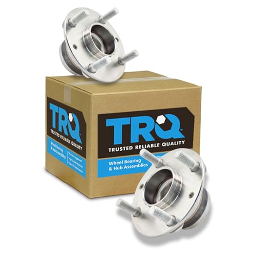 Image of TRQ Front Left and Right Wheel Bearing and Hub Assembly Set 2 Piece for 1990 Mazda Miata 1991-1997 Miata Without ABS 1999-2005 Without ABS
