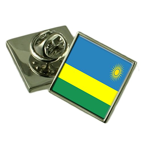 Insignia de solapa de Ruanda, pin grabado personalizado con cuadro de recuerdo