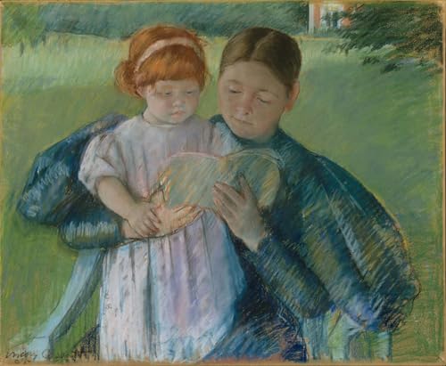 Tableau toile affiches d'art infirmière lisant Mary Cassatt peinture décorative
