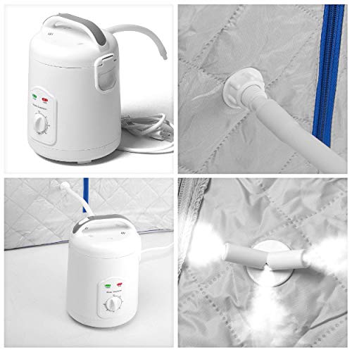 image for Durherm Portable Personal Therapeutic Spa Home Steam Sauna Weight Loss