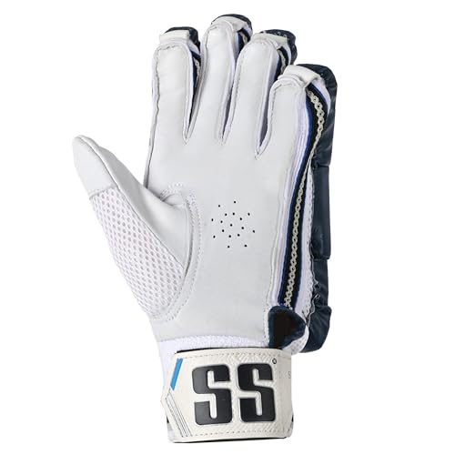 SS Cricket Junior Noir Premium Batting Gloves\' Junior Size - Navy Right Handed