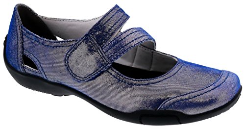 Ros Hommerson Chelsea 62005 Women's Casual Shoe: Blue/Iridescent 7.5 Narrow (2A) Adjustable
