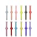 Libelyef 15 ml Armband Hαnd Sαnitizer Spender, tragbar Silikon Hand Sanitizer Armband Spender Reise Sanitizing Gel Inhaber Outdoor Sports Farbe zufällig
