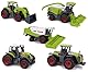 Toyland® Set mit 5 grünen Spielzeugen für Landmaschinen aus Metalldruckguss - jeweils ca. 4,5 cm - Enthält Traktoren, Mähdrescher und mehr!