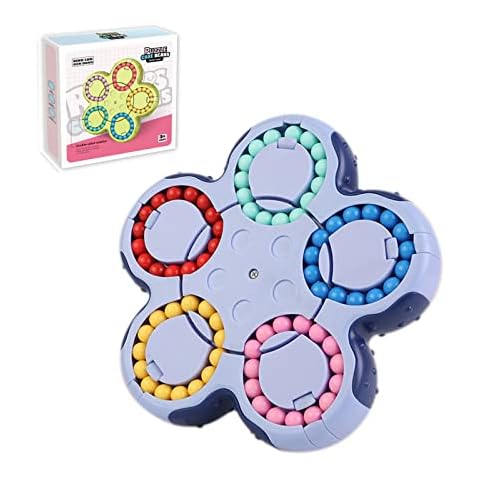 ODIKASO Fidget Spinner Toys Rotate Magic Cube Puzzle,Brain Teaser Sudoku Puzzles for Unisex-Children,Adults,Stress Relief Gifts,Learning & Education Toys,Pop Sensory Toys for Autistic Children(Blue) Cover