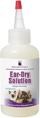Professional Pet Products - Solución seca para orejas de perro, seca y limpia las orejas de perro, 4 onzas líquidas