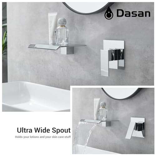 Robinet mural cascade encastrable pour gagner de l'espace sur la vasque - 4