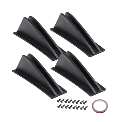 Mini ailerons de séparation et diffuseur arrière pour tuning de pare-chocs auto