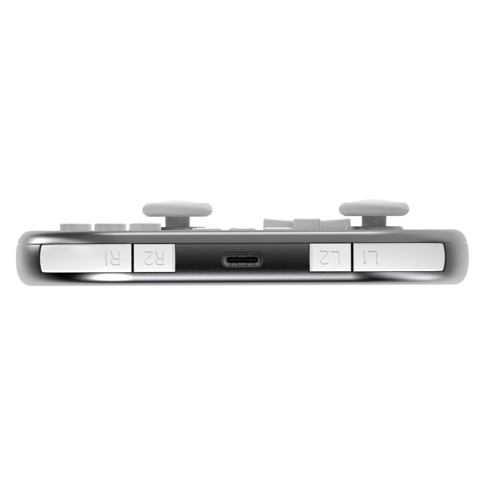 ShanWan Mini manette sans fil pour Switch, PC, iOS, Android, prend en charge le mode clavier pour iPad Procreate (argent)