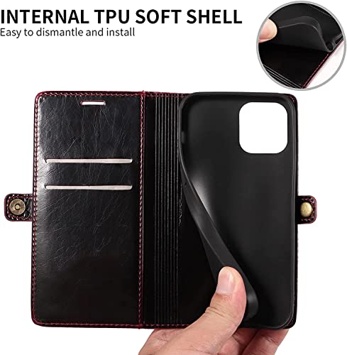 Coque iPhone 13 Pro SCHIK en cuir synthétique de qualité supérieure