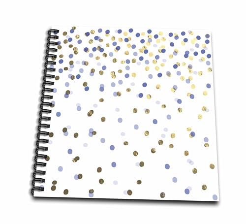 Livre de dessin bleu foncé et doré 3drose pour sublimer vos croquis et notes