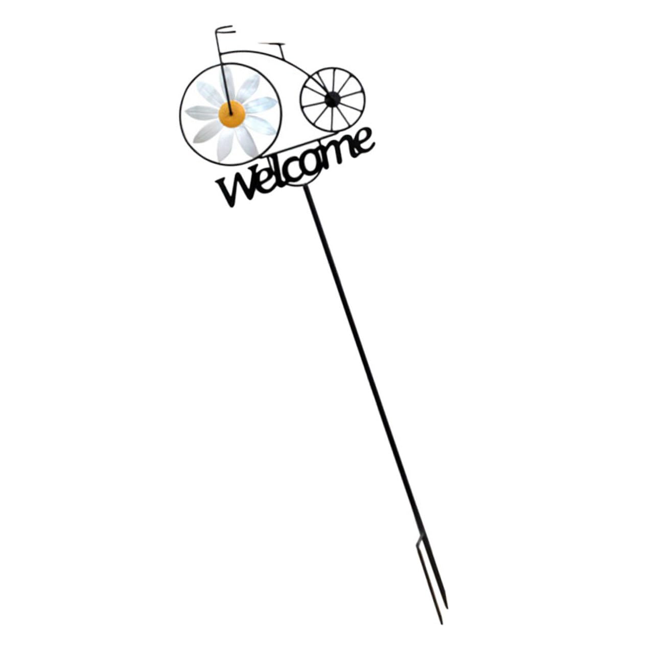 Piquet de jardin à vélo motif adorable pour extérieur poétique
