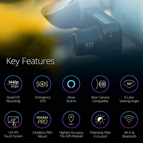 Nextbase 422GW Dash Cam — 1440p HD, Alexa, GPS | nextbase 422gw dash cam review Image 3