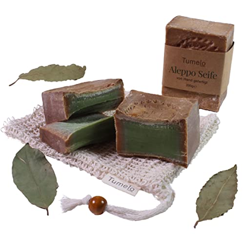 TUMELO Sapone di Aleppo Originale 4 x 200g (800g)