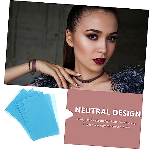 DOITOOL Folhas De 250 Unidades Mata-borrão Cara De Papel Oleoso Película De Controle De Óleo Folhas