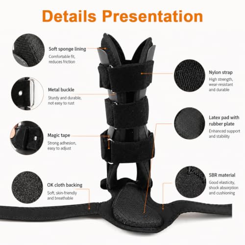 Image of HANNEA Single Dorsal Night Splint Foot Brace for Plantar Fasciitis Support