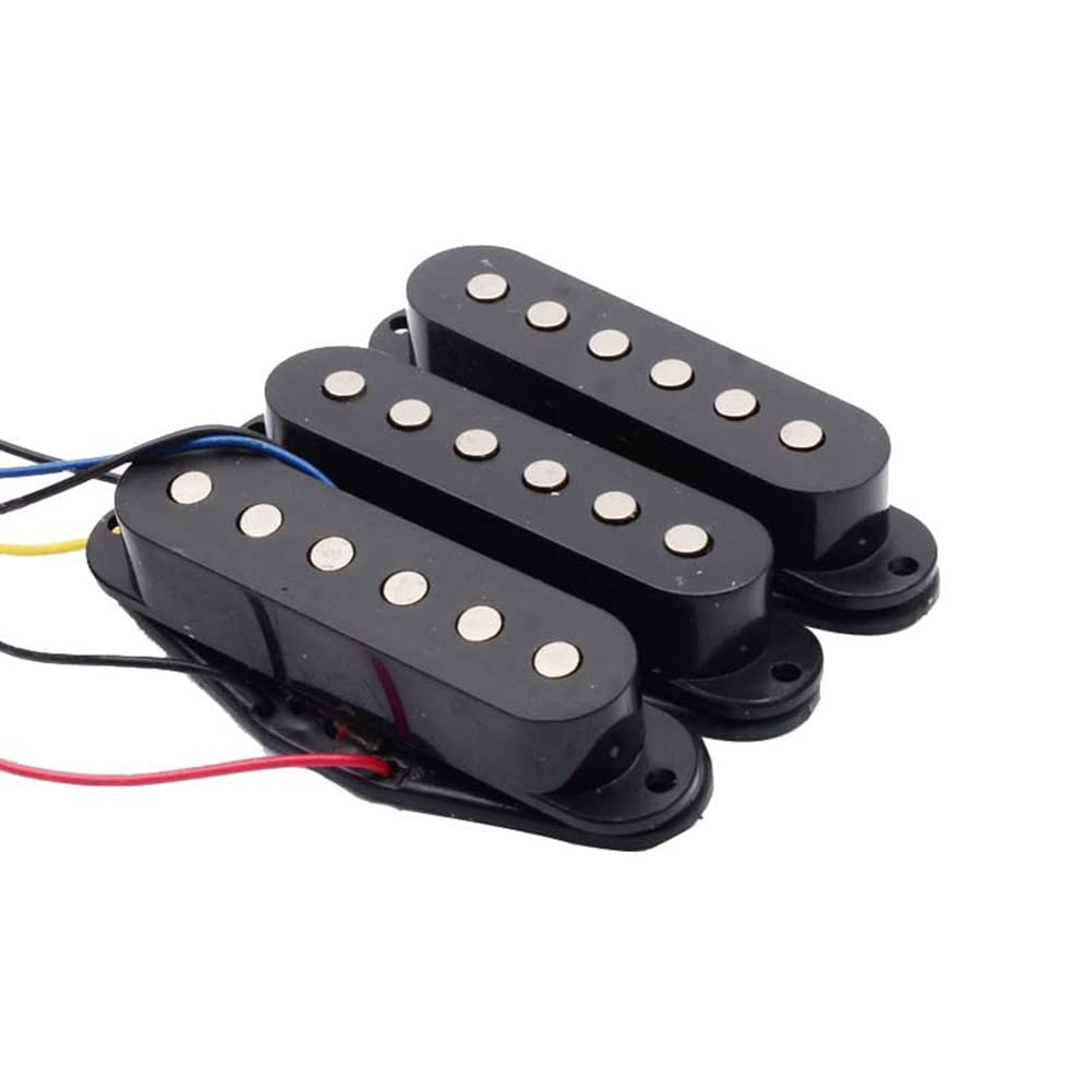 1 Set Electric Guitar Pickups Wiring Harness Prewired 5-Way Switch 2T1V Pickups for ST