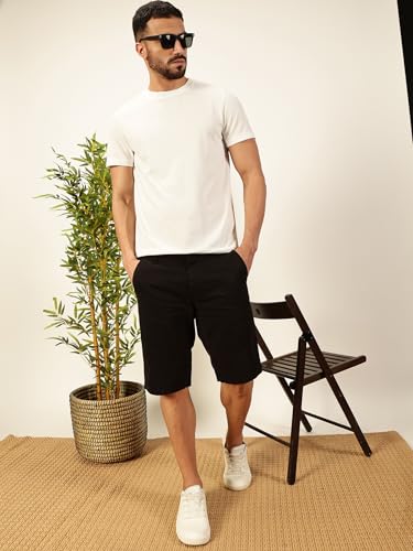 Image of Thomas Scott Men's | Solid | Half Sleeve | Slim Fit | Poly Blend | Crew Collar | Casual Tshirt