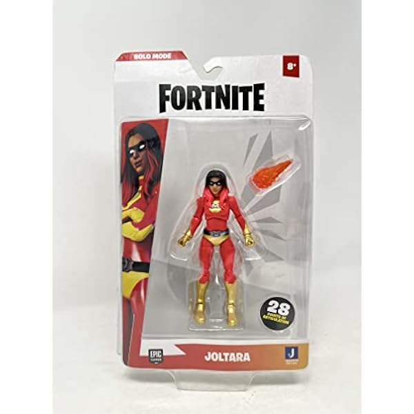 Core Joltara Solo Fortnite-mode, mycket detaljerad figur på 10 cm med skördverktyg