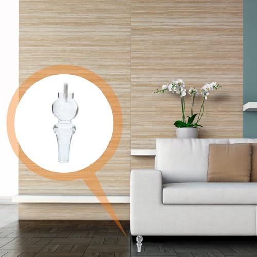 Pata para muebles de acrílico transparente, soporte de sofá con base antideslizante 8