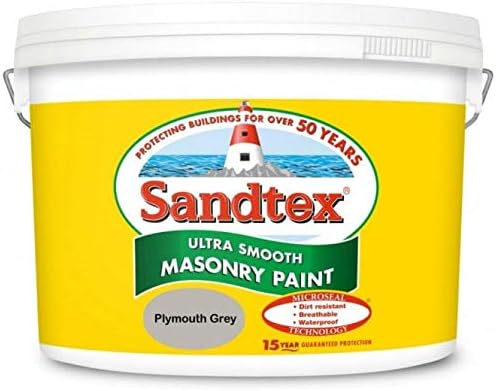 SandtexSmooth Masonry 10L Plymouth Grey 5092534