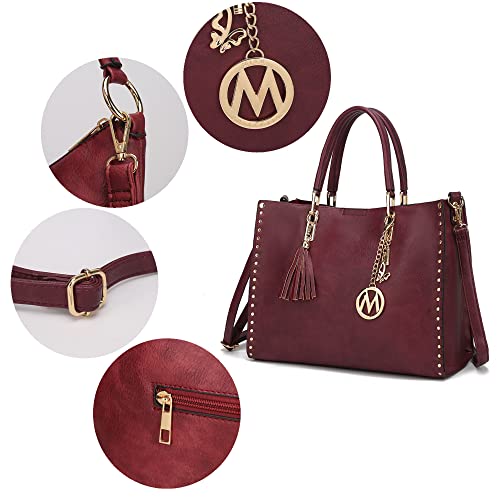 Mkf Tote Bag For Women Vegan Leather Designer Handbag Shoulder Strap Lady Fashion Messenger Purse Cognac #TOP5