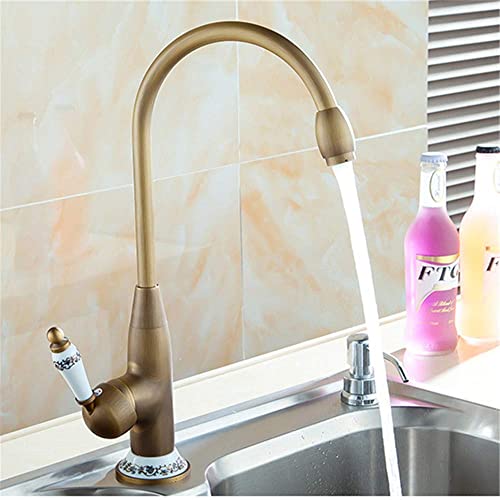 Lavabo monomando de cerámica con estructura robusta de cobre RajoNN 2