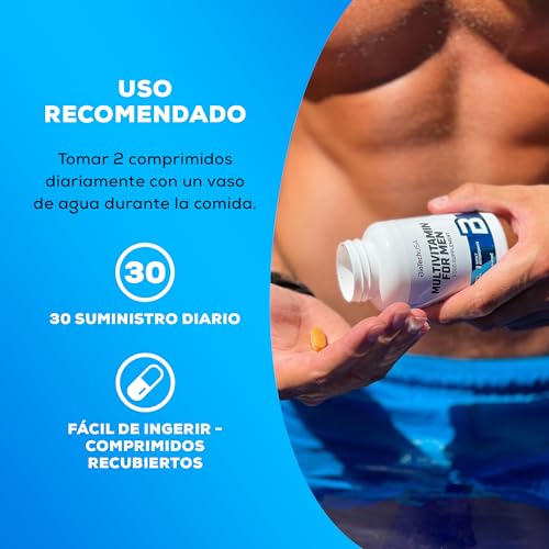 BioTechUSA Multivitamin For Men - Apoyo Integral para Hombres Activos | 38 Sustancias Activas | Apoyo Energético, Inmunológico y Muscular | Defensa Antioxidante, 60 comprimidos - imagen 3