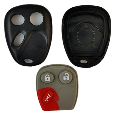 Carcasa de mando para llave de coche compatible con GMC 21997127 3