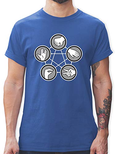 Shirtracer - Nerds & Geeks - Rock Paper Scissors Lizard Spock - Schere Stein Papier Echse Spock 