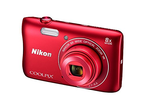 Nikon Coolpix S3700 20.1MP Point and Shoot Digital Camera (Red