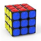 Willking 3X3x3 Magic Cube Tactile Cube for Blind 3D Embossed Braille Fingerprint Speed Cube