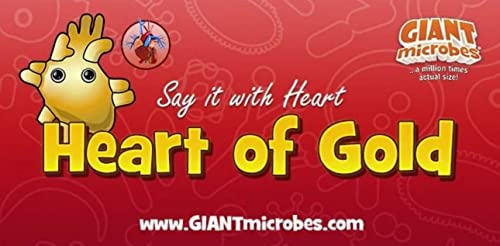 Giantmicrobes Heart Of Gold Plush – Adorably Realistic Plush Heart Organ, Educational, Biological And Fun Gift. Perfect Way To Say “I Love You!”, Medical Get Well Gift For Post-Surgery #TOP5