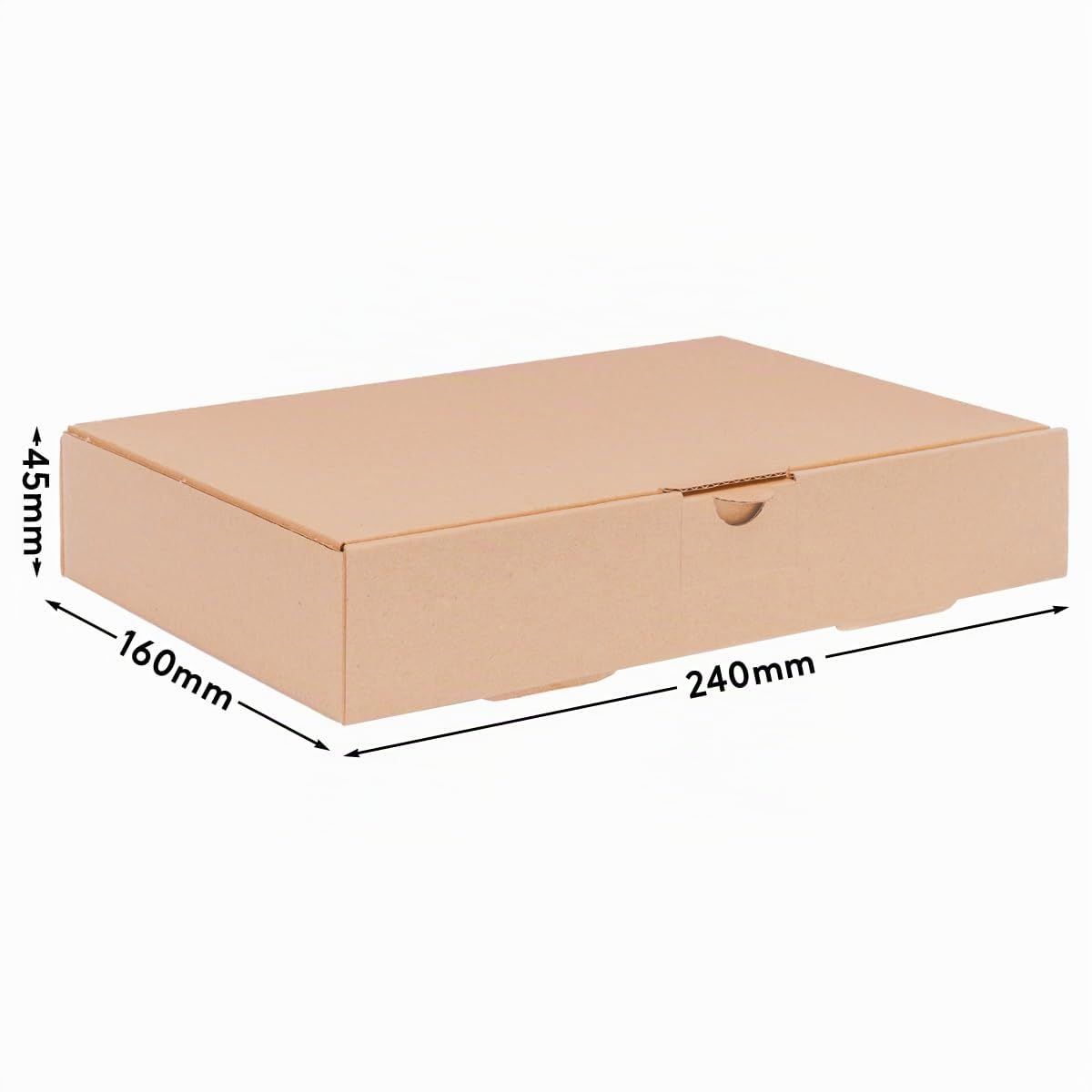 verpacking 500 cartons extra-plats 240 x 160 x 45 mm brun MB-3 [taille et couleur au choix] boîtes d'expédition boîte pliante carton pliant Lettre Max envoi postal conforme DHL simple cannelure