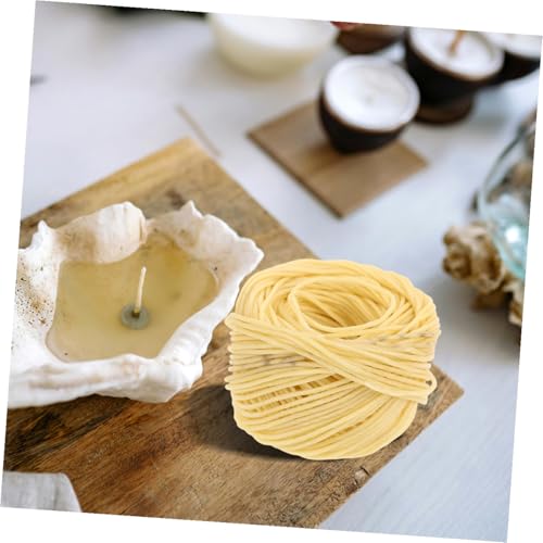 2 rollos de mecha de lino natural para velas miniatura 4