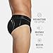 Leo Mens Padded Butt Enhancing Boxer Brief,Black,Medium