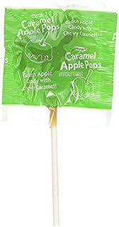 Tootsie Caramel Apple Pops Green Apple, Caramel Lollipop (Pack of 6)