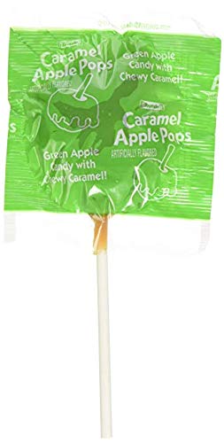 Tootsie Roll Caramel Apple Pops Green Apple, Caramel Lollipop (Pack of 6)
