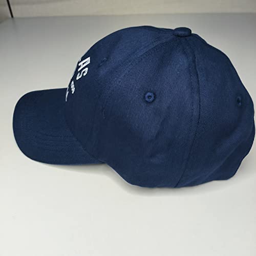 Cap Hat Classic Vintage Embroidered Hat Cap for Men Women Teenager Cap Adjustable Navy - Image 2