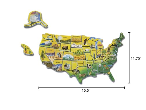 Melissa & Doug USA Map Wooden Puzzle (45 pcs) - Image 8